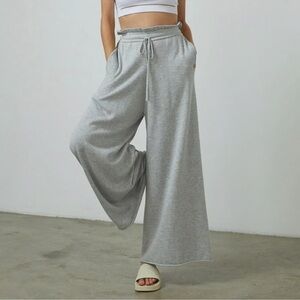 Lunya Cozy Cotton Silk Relaxed Pant In Mellow Grey Heather Size XL NWOT